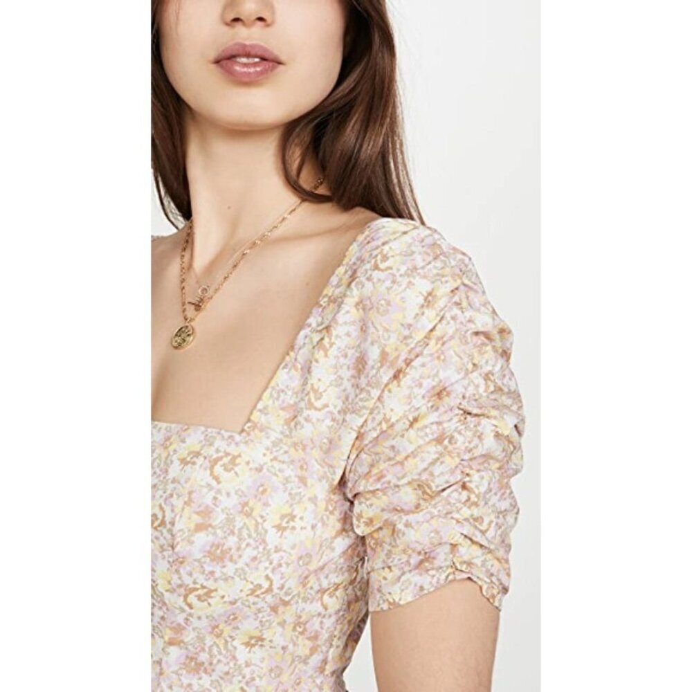 She’s A Dream Free People Midi Dress Size 2-Floral Powder Combo OB1086666 NEW - Picture 5 of 6